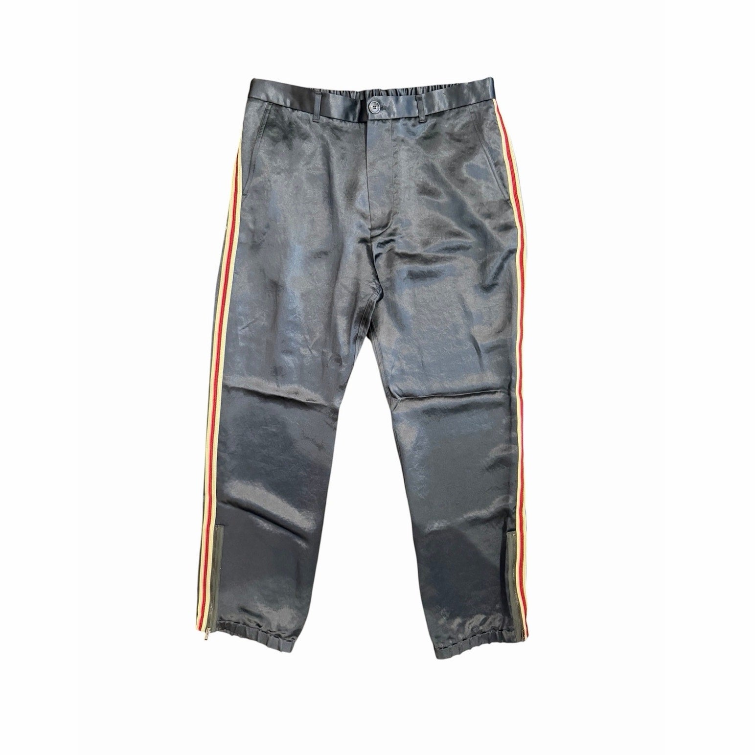 Size M - Gucci Silk Web Stripe Trousers