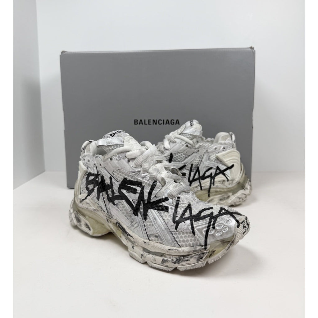 Size 35EU/5W - Balenciaga Runner Distressed Graffiti NEW