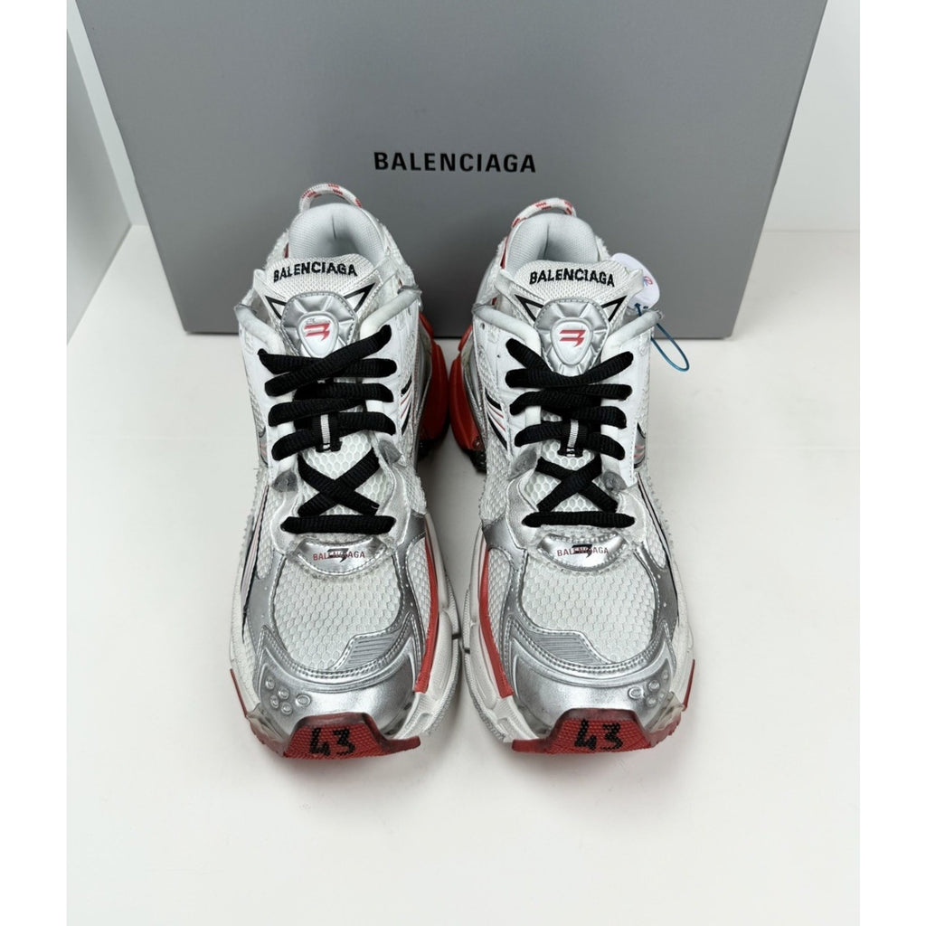 Size 43EU/10US - Balenciaga Runner White Red Black NEW