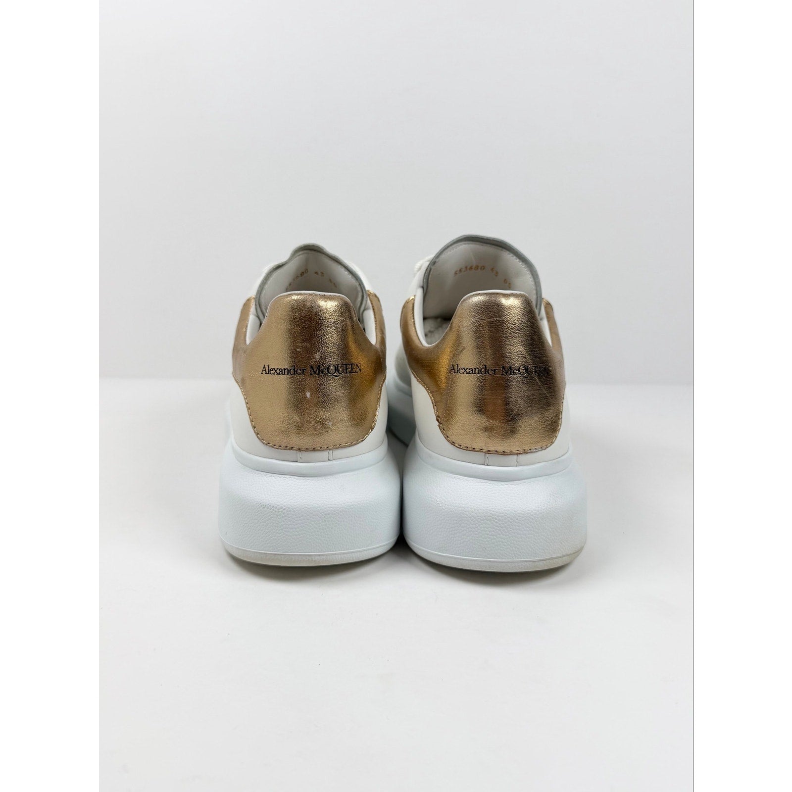 Size 43EU/10US - Alexander McQueen White Gold