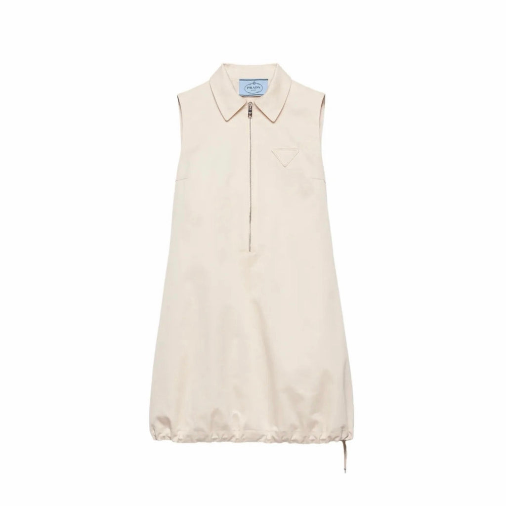 Size 40/US size 4 (S) Prada Chino Mini-Dress Beige NEW
