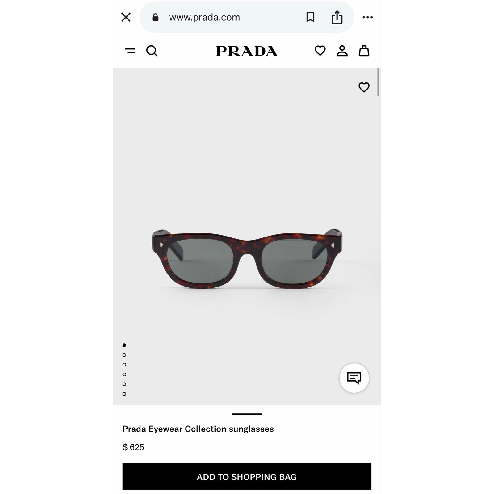 Prada Eyewear Collection Sunglasses