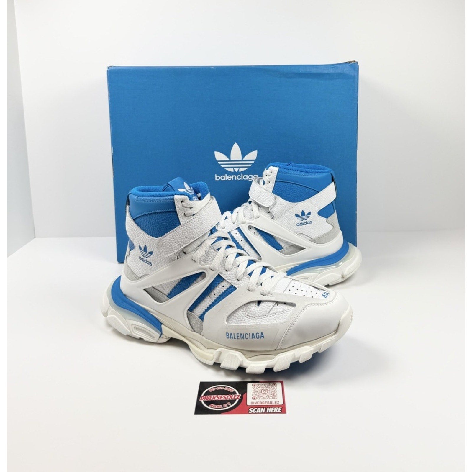 Size 46EU/13US - Balenciaga x adidas Track Forum High NEW