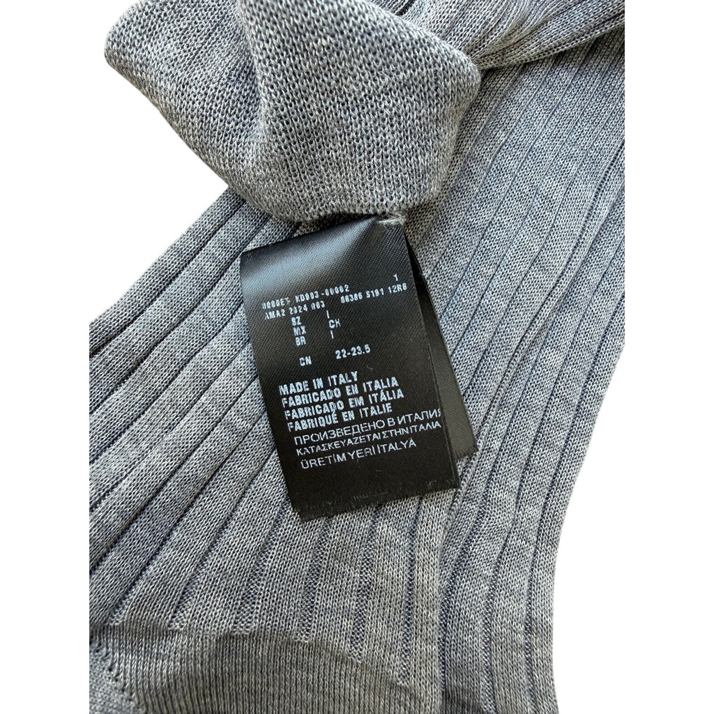 Prada Grey Cotton Socks NEW