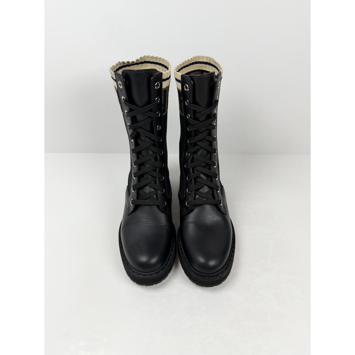 Size 36/6 - Fendi Leather Combat Boots