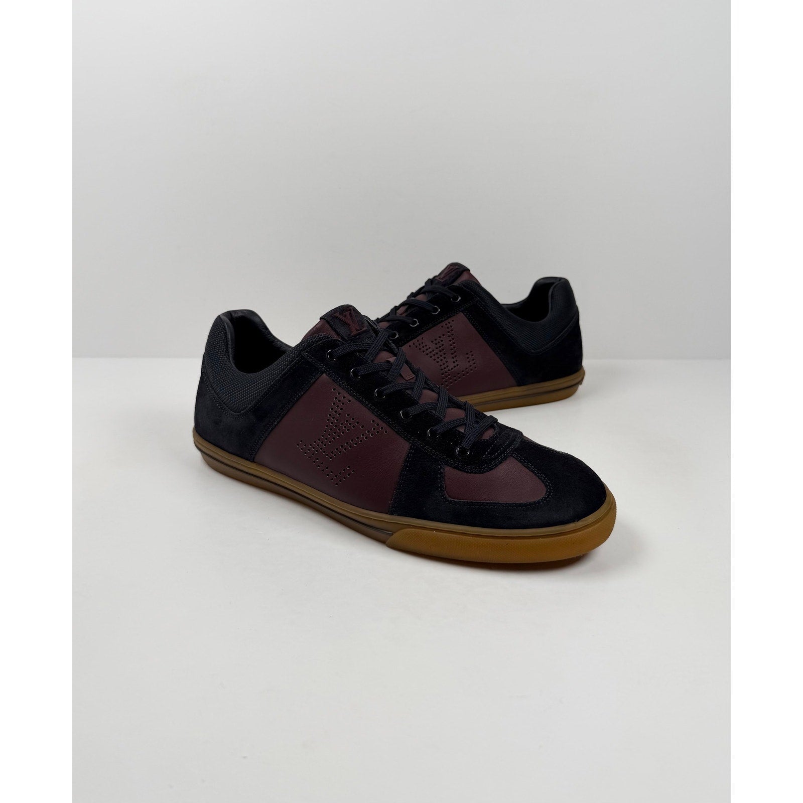 Size 10LV/11US - Louis Vuitton Burgundy Low Top