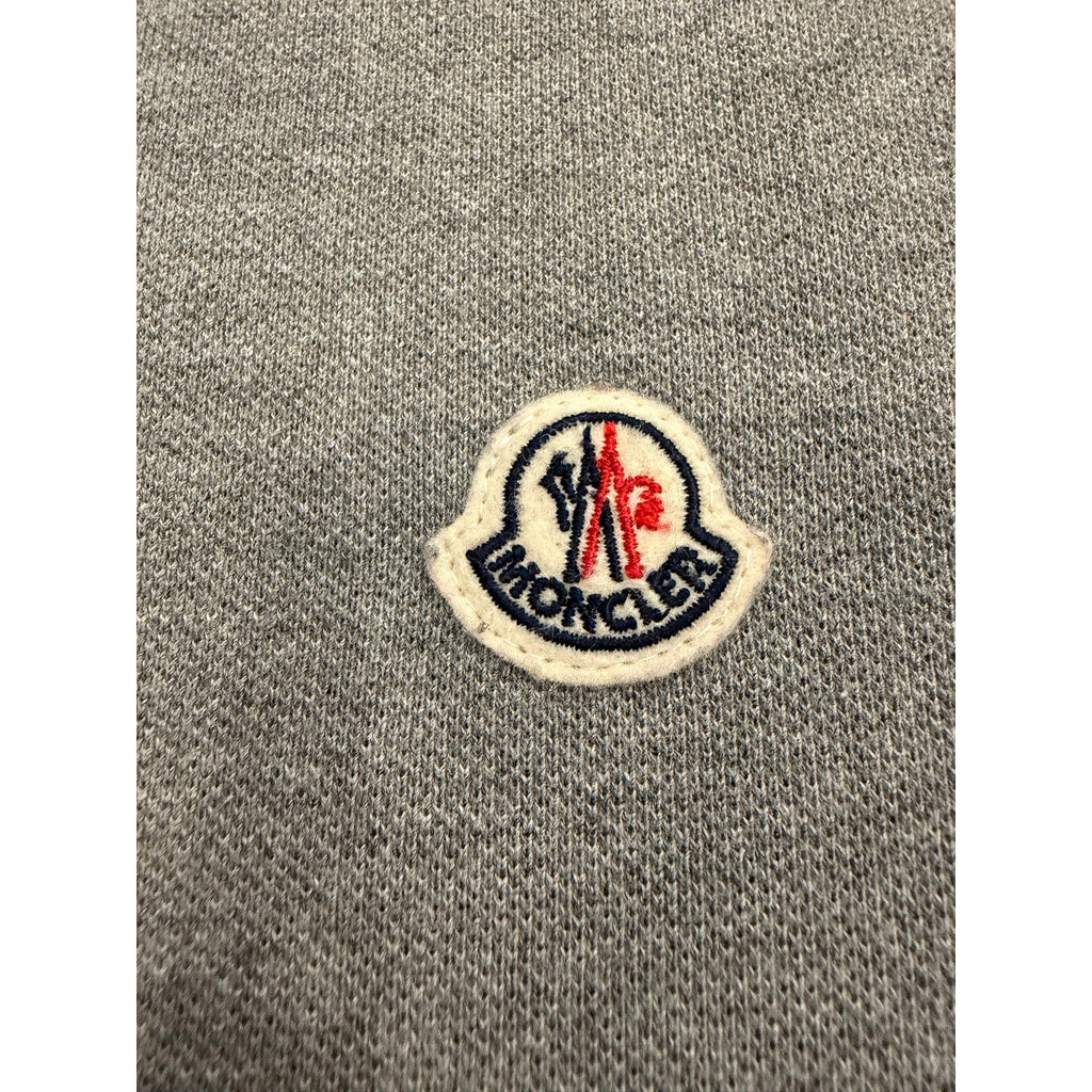Moncler Gray Polo Shirt (Tagged L) Fits Like S/M