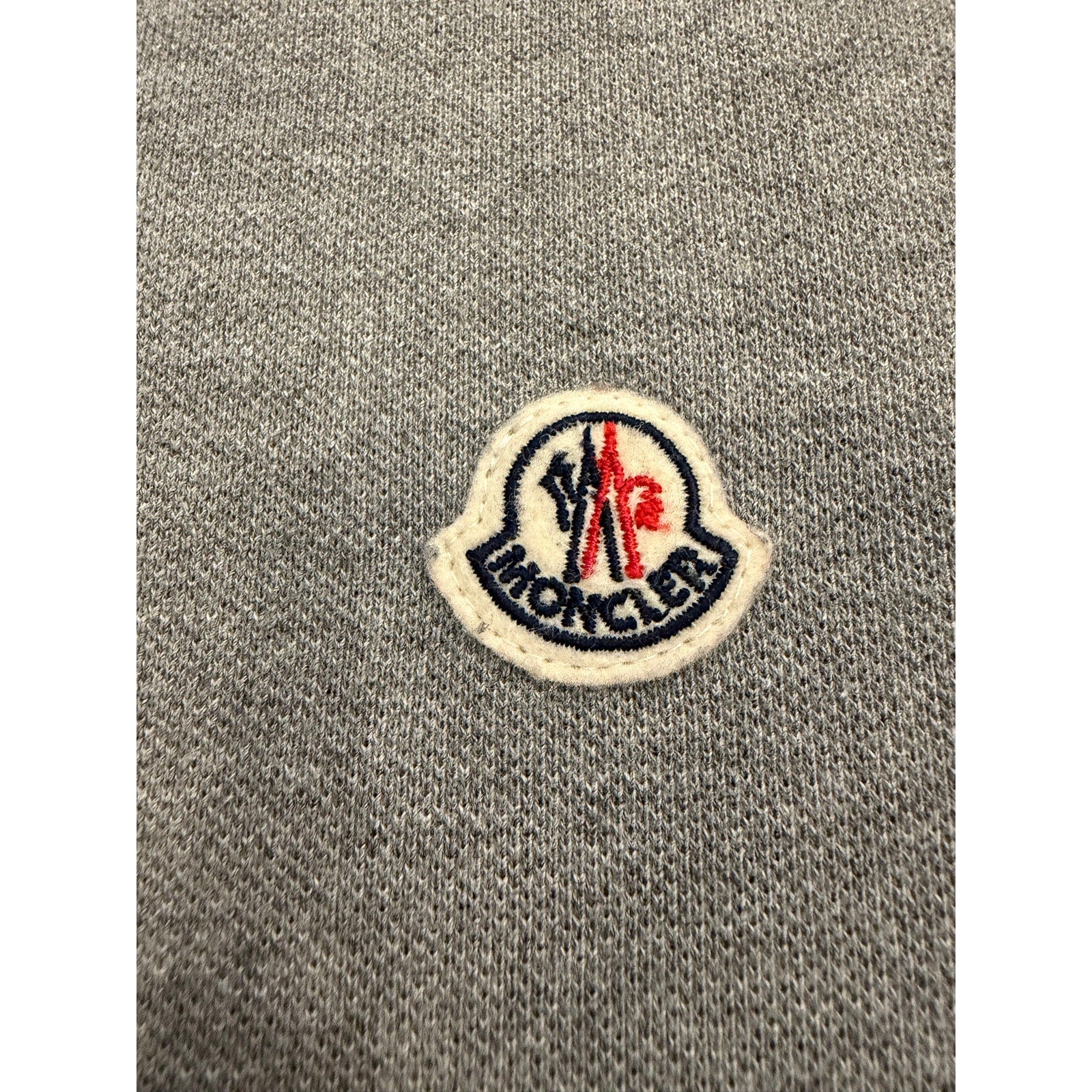 Moncler Gray Polo Shirt (Tagged L) Fits Like S/M