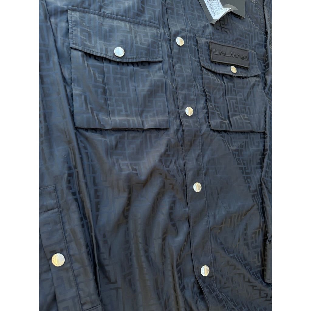 Size 2XL EU 48 - Balmain Nylon Button Up Shirt NEW