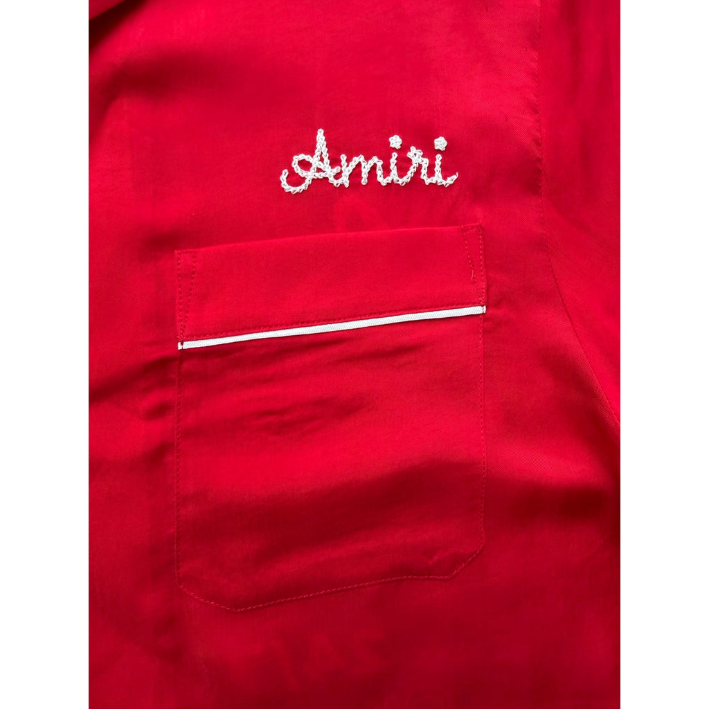 Size S - Amiri Silk Button Down Red Shirt