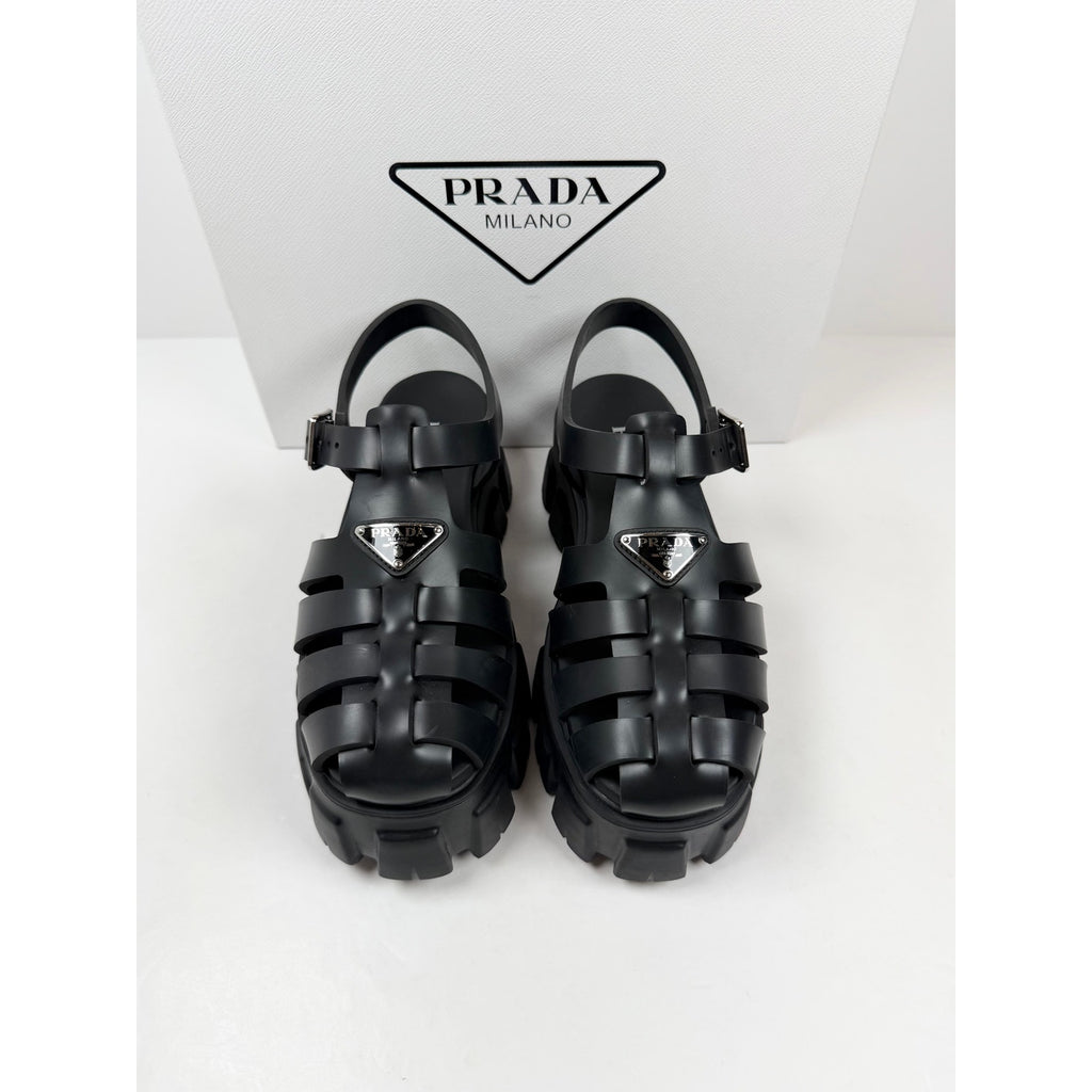 Size 40EU/10 - Rubber Monolith Sandals Women NEW