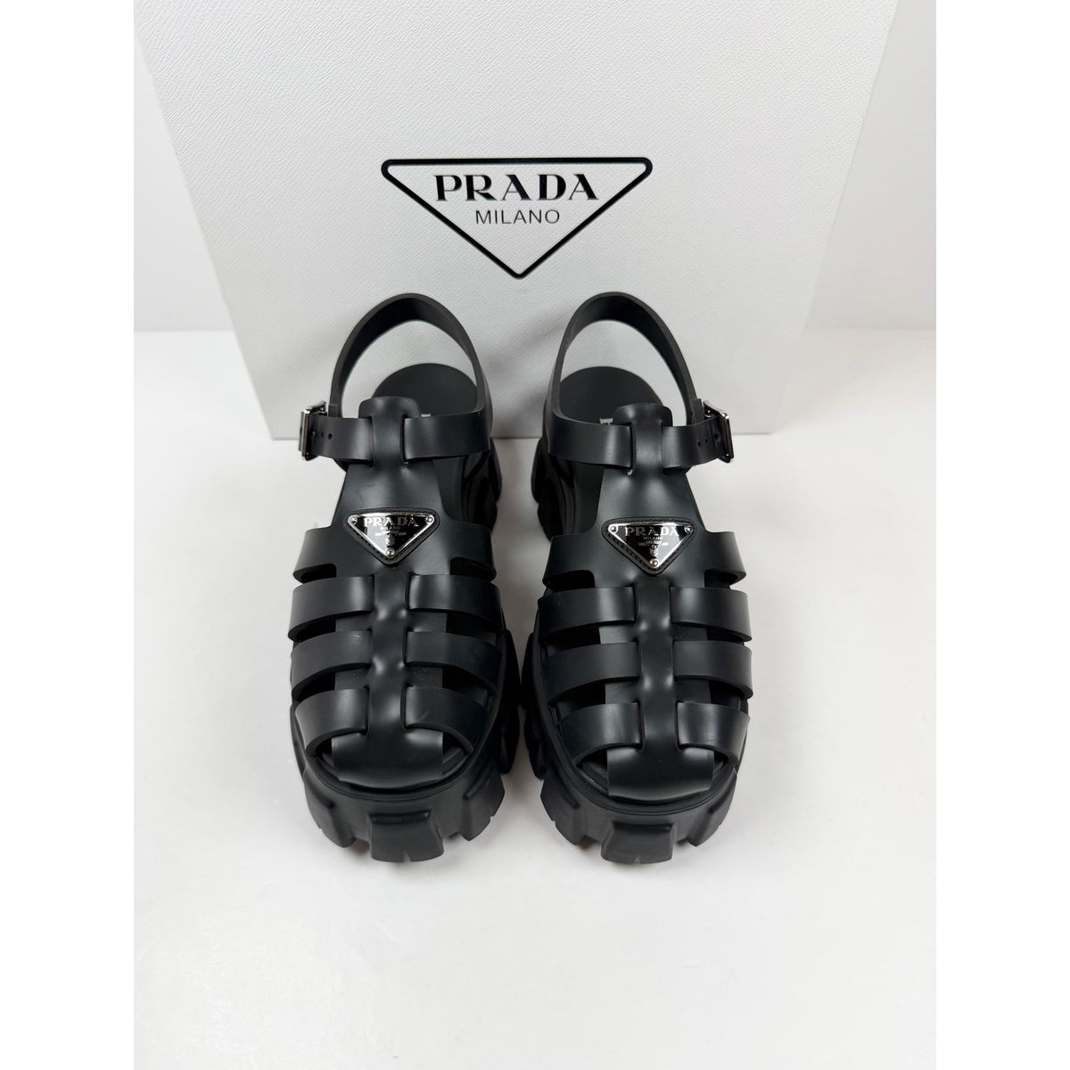Size 40EU/10 - Rubber Monolith Sandals Women NEW