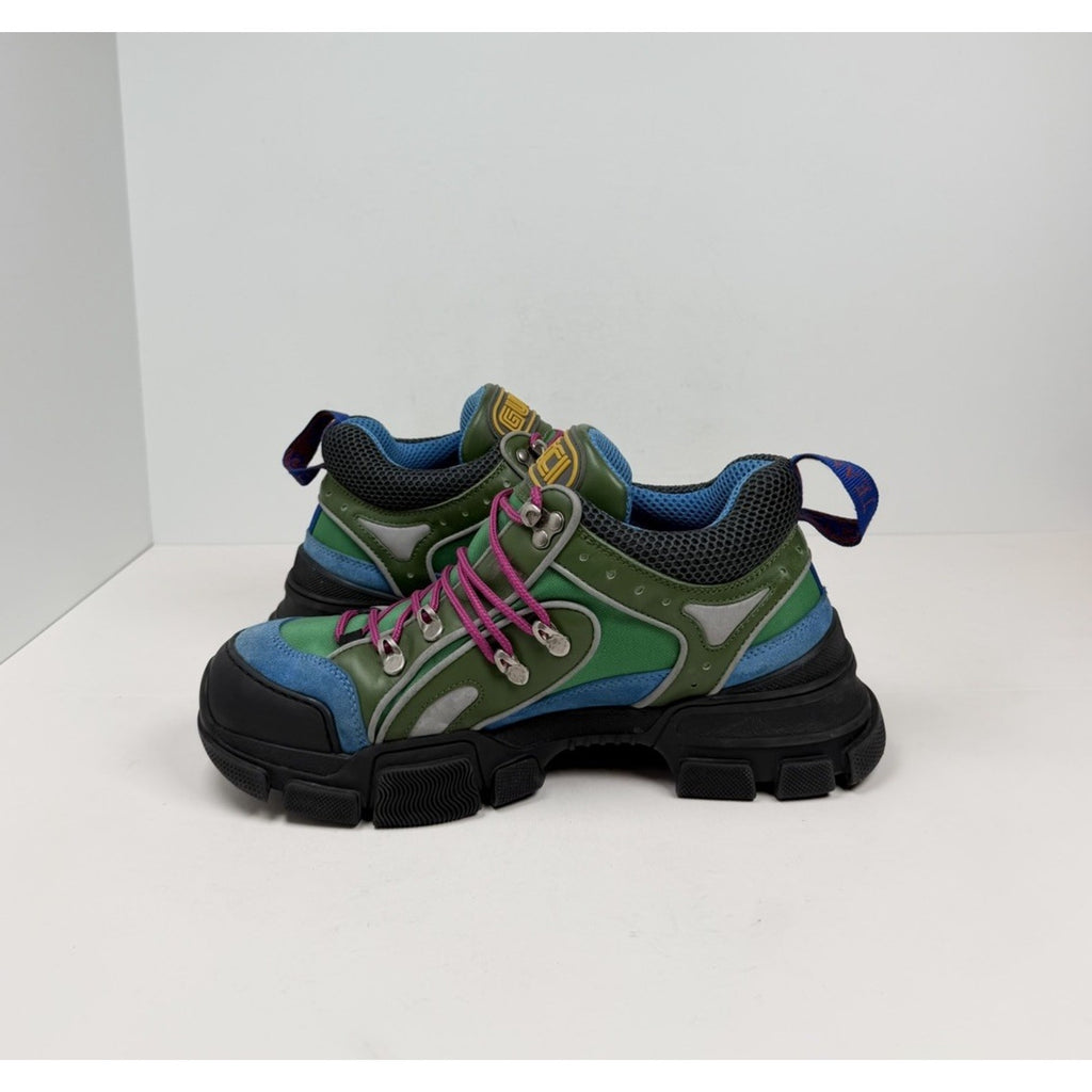 Size 7G/7.5US - Gucci Flashtrek Sega Green/Blue