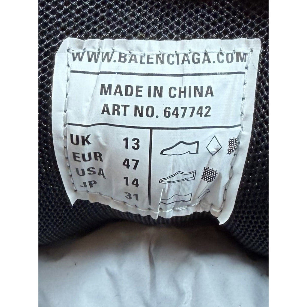 Size 47EU/14US - Balenciaga Track Black White Sneakers NEW