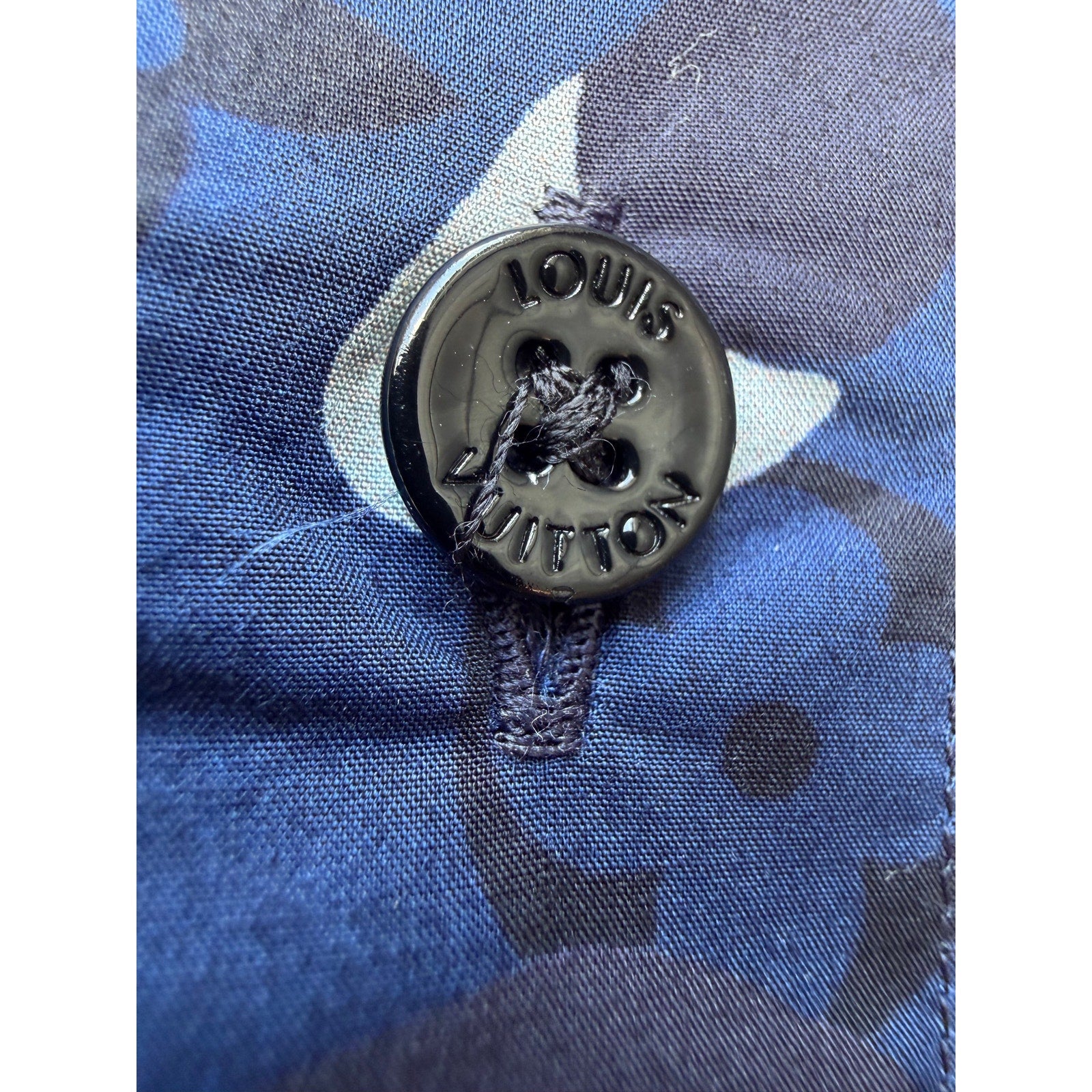 Size S - Louis Vuitton Camo Monogram Button Up