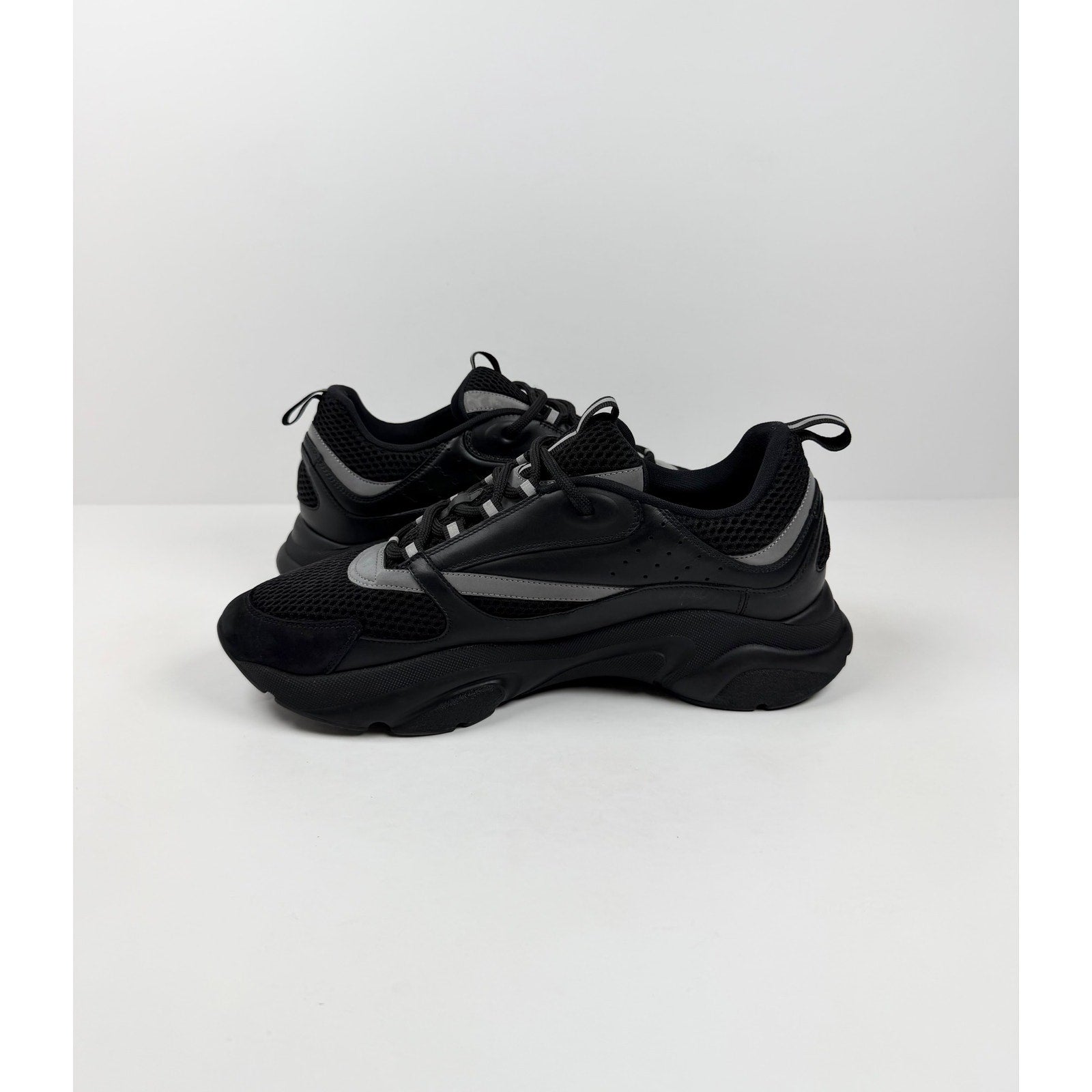 Size 46EU/13US - Dior B22 Black Silver Leather