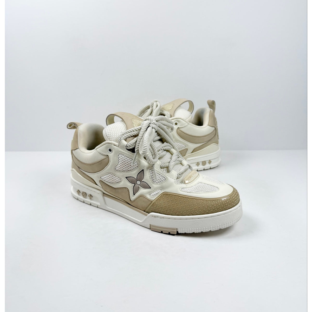Size 10UK/11US - Louis Vuitton Skate Beige White