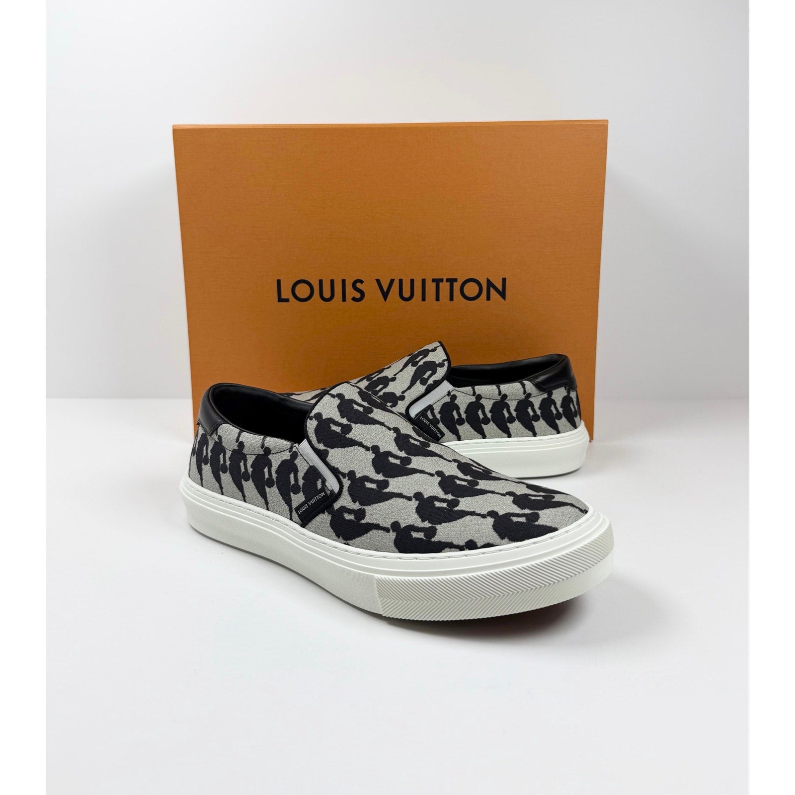 Size 7LV/8US - Louis Vuitton x NBA Trocadero Slip On NEW