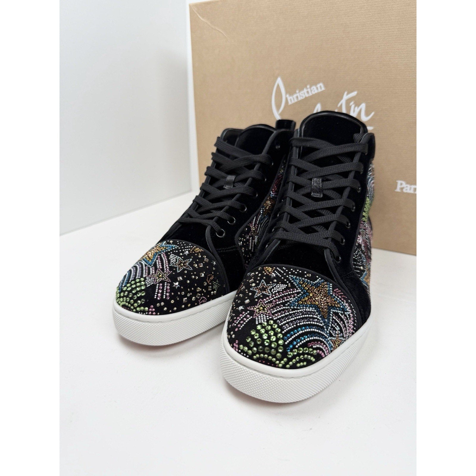 Size 8US - Christian Louboutin Crystal Strass NEW/Retail $3,695!