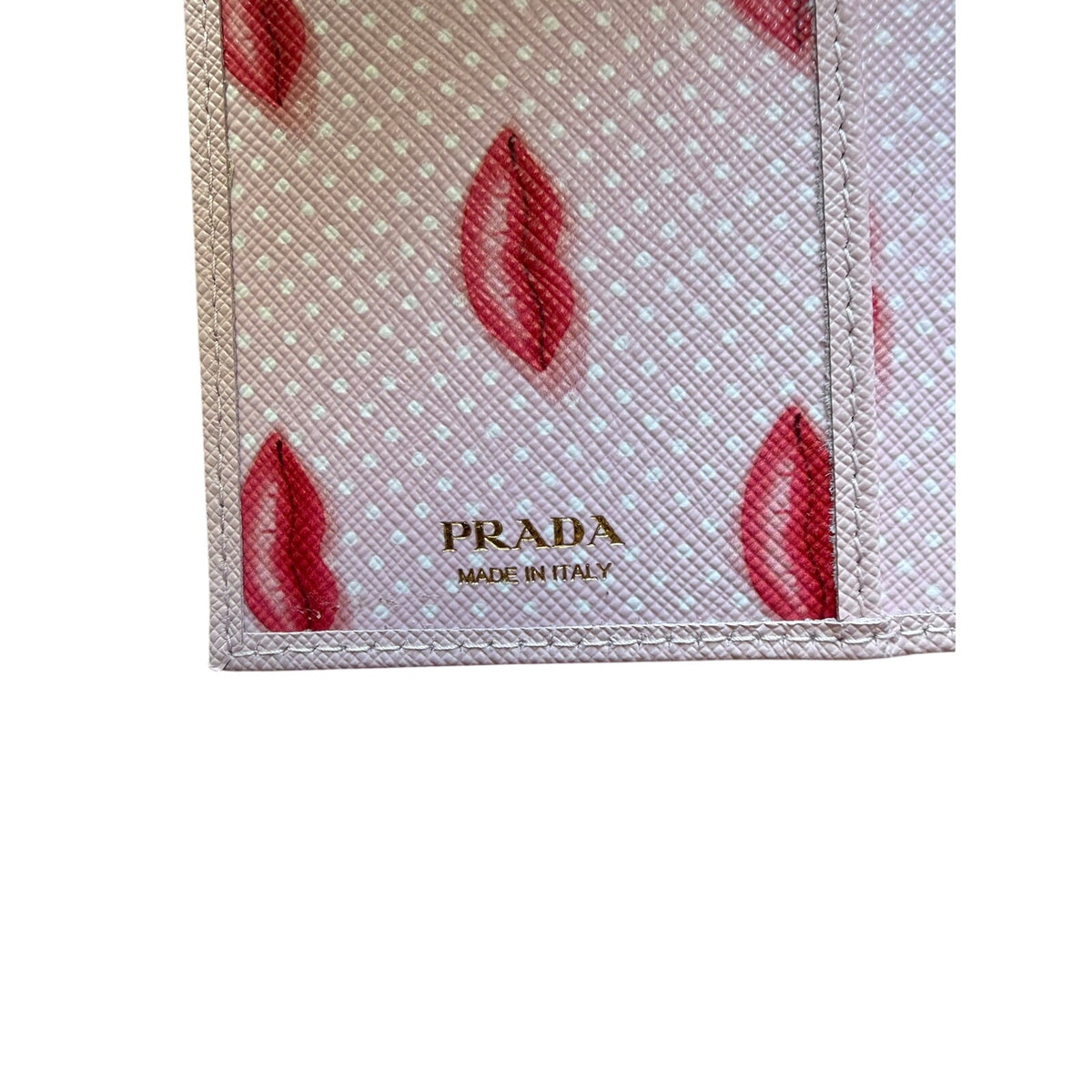 Prada Saffiano Pink Leather Bifold Wallet NEW