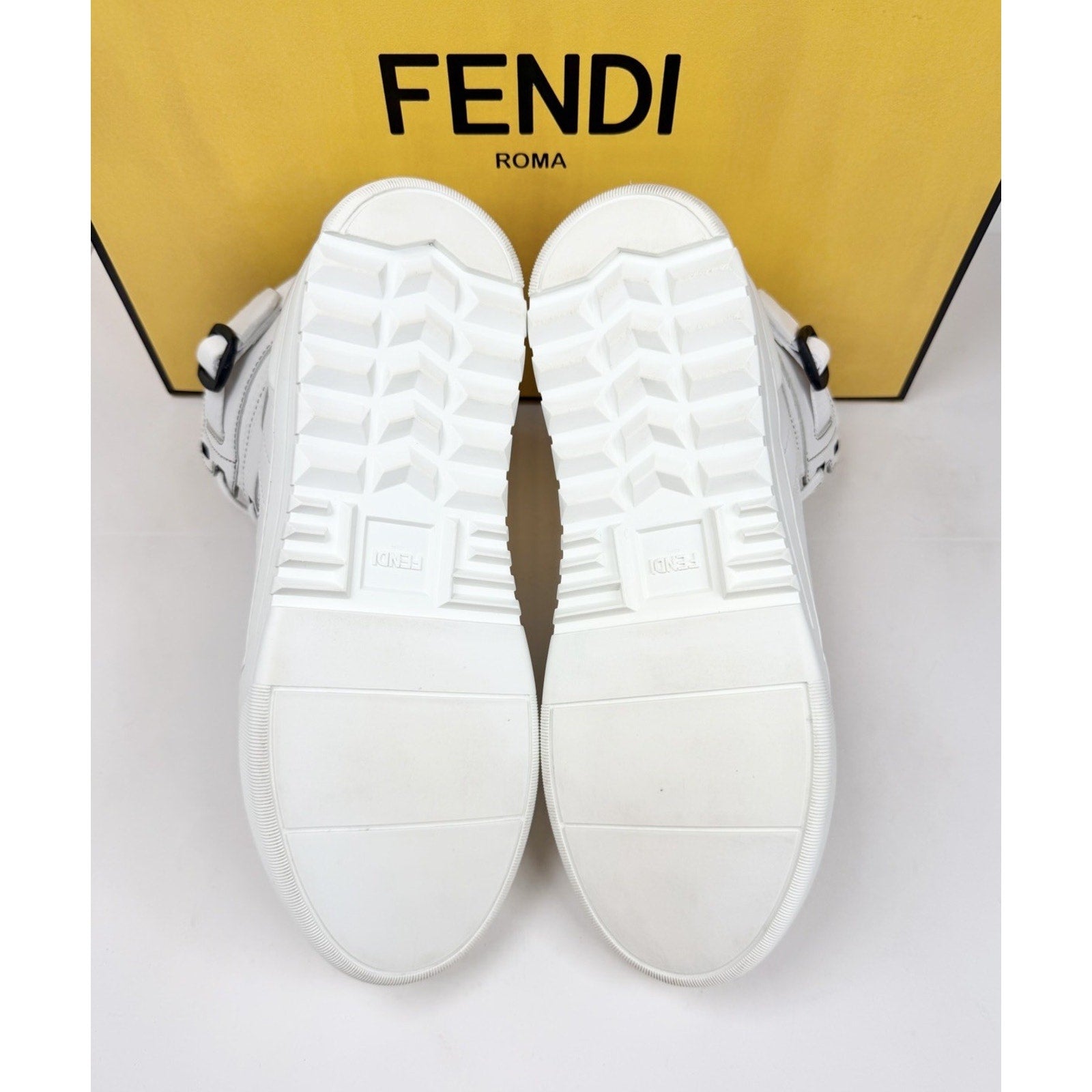 Size 8UK/9US - Fendi Vitello Logo Leather High Like New