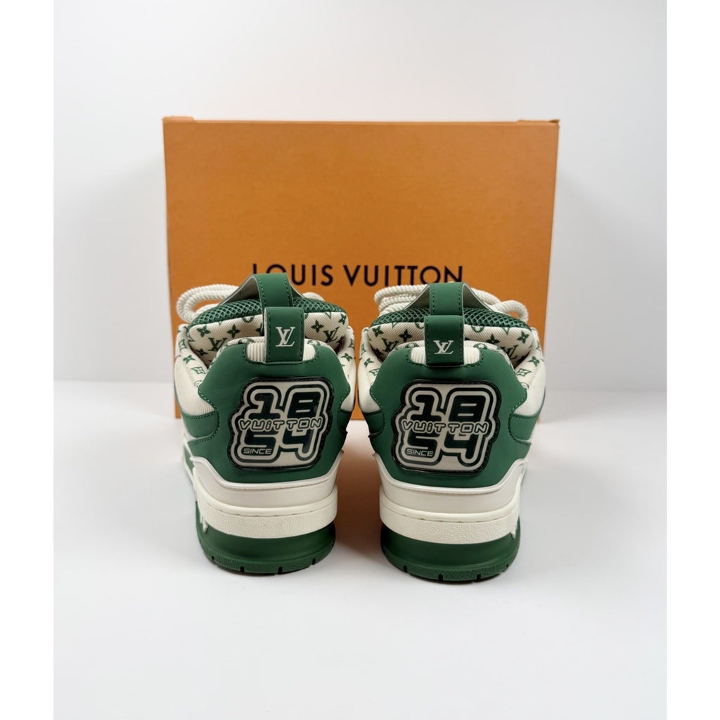 Size 8.5LV/9.5US - Louis Vuitton Skate Leather Green Sneakers