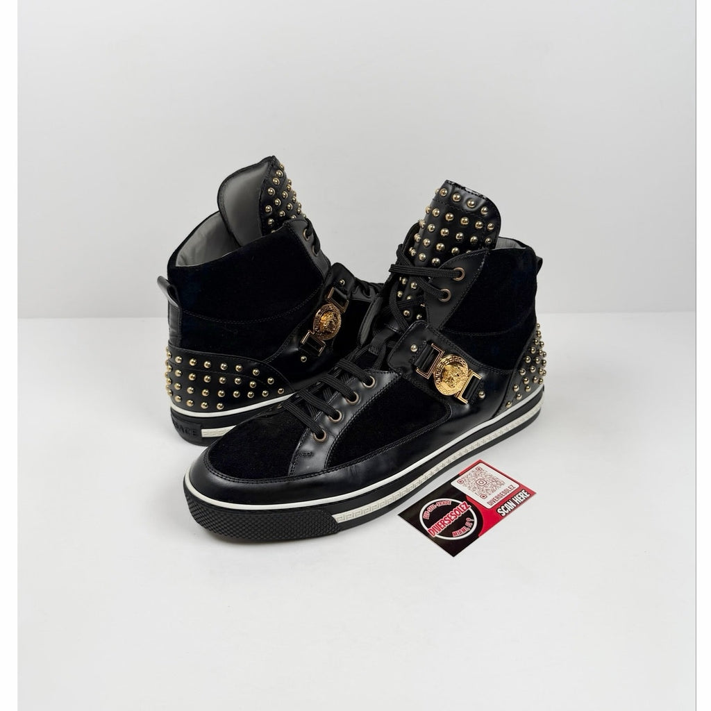 Size 11.5 - Versace Studded High Top