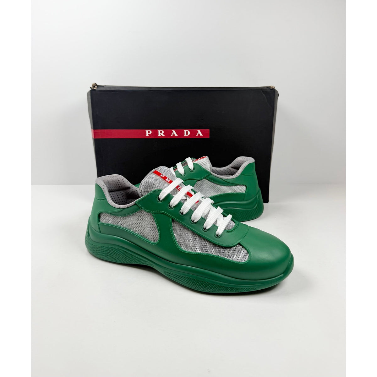 Size 13UK/14US - Prada Americas Cup Rubber Green NEW