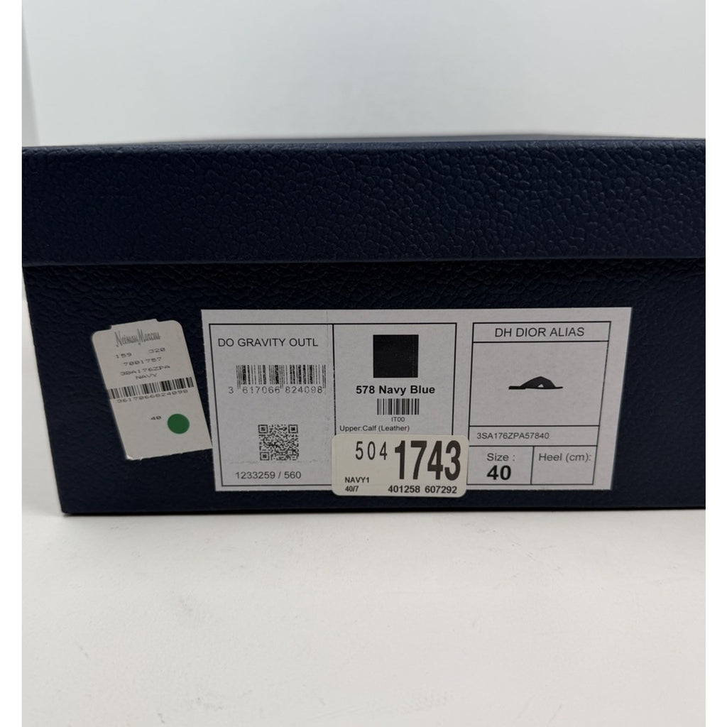 Size 40EU/7US - Dior Alias Navy Blue Sandals NEW