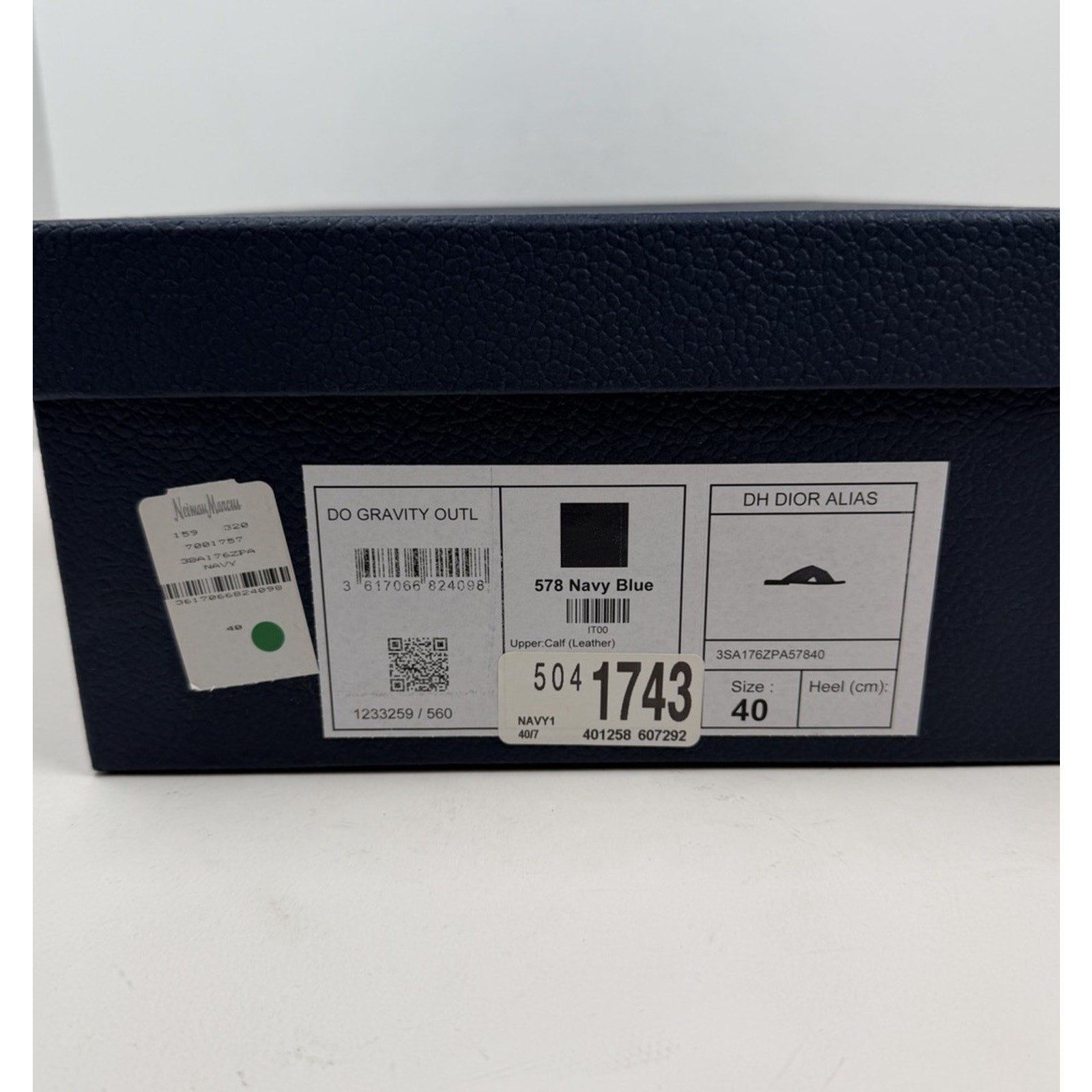 Size 40EU/7US - Dior Alias Navy Blue Sandals NEW