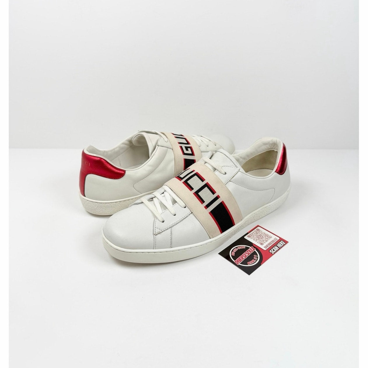 Size 12US  - Gucci Ace Strap Low Top