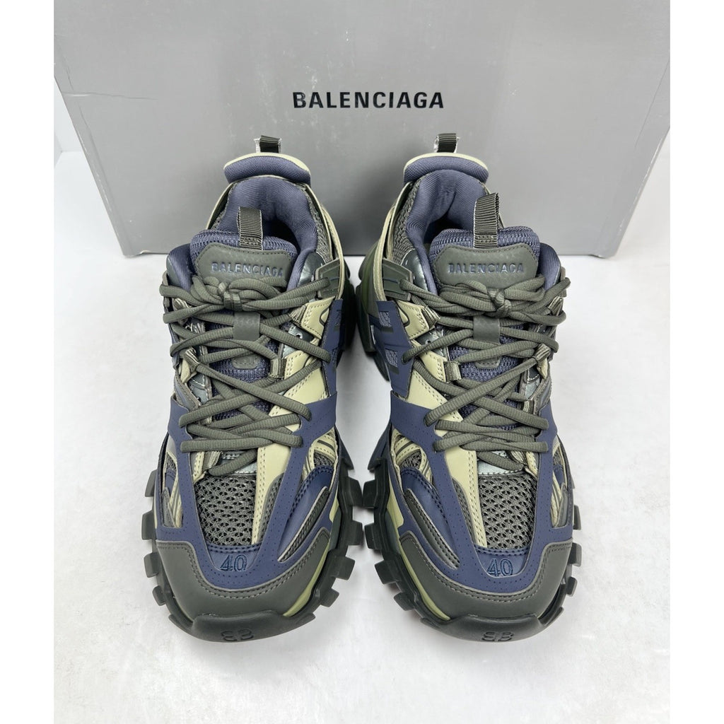 Size 40EU/7US - Balenciaga Track Green/Navy/Yellow NEW