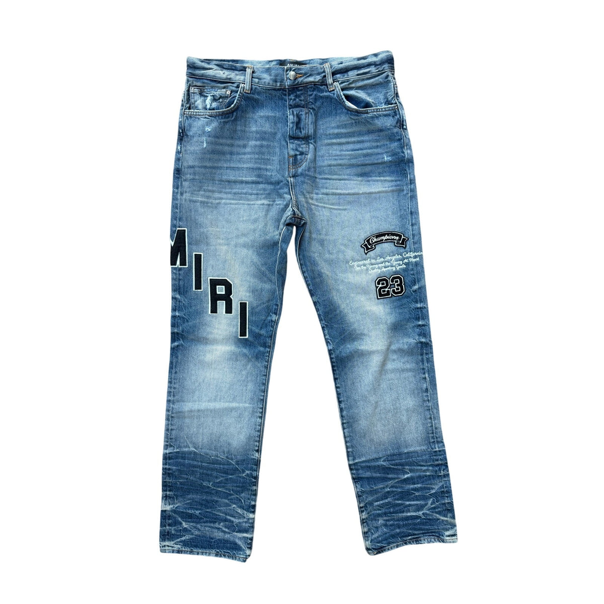 Size 34 - Amiri Straight Leg Logo Jeans