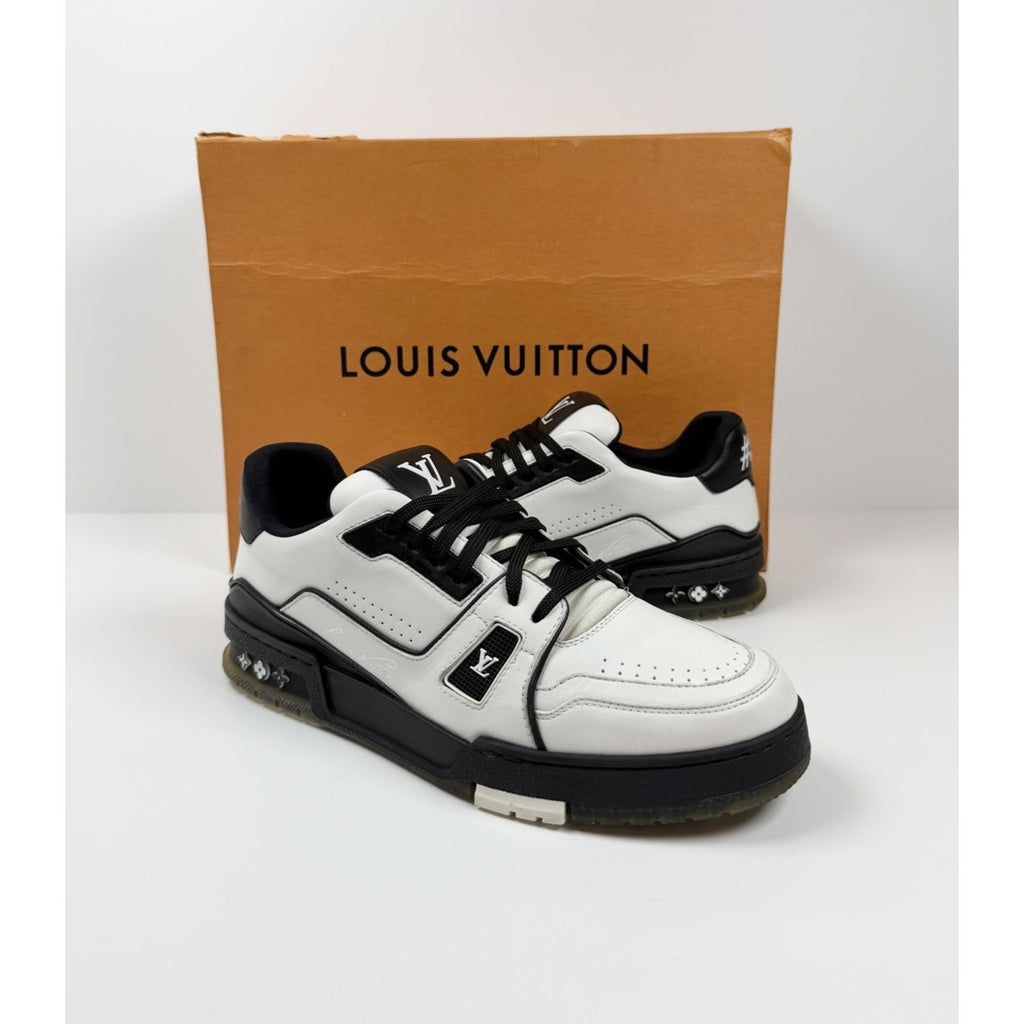 Size 7UK/8US - Louis Vuitton White Black Trainers