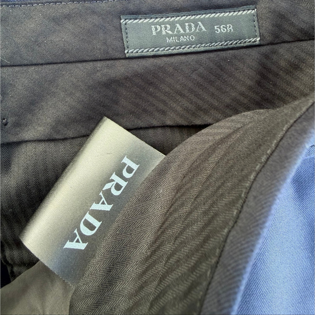 Prada Men’s Dress Pants Size 56 / US 40 Blue NEW