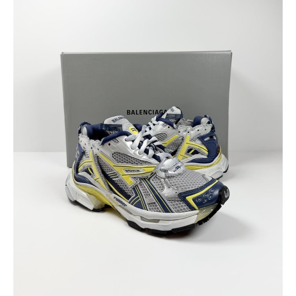 Size 40EU/7US - Balenciaga Runner Grey Blue Yellow NEW!