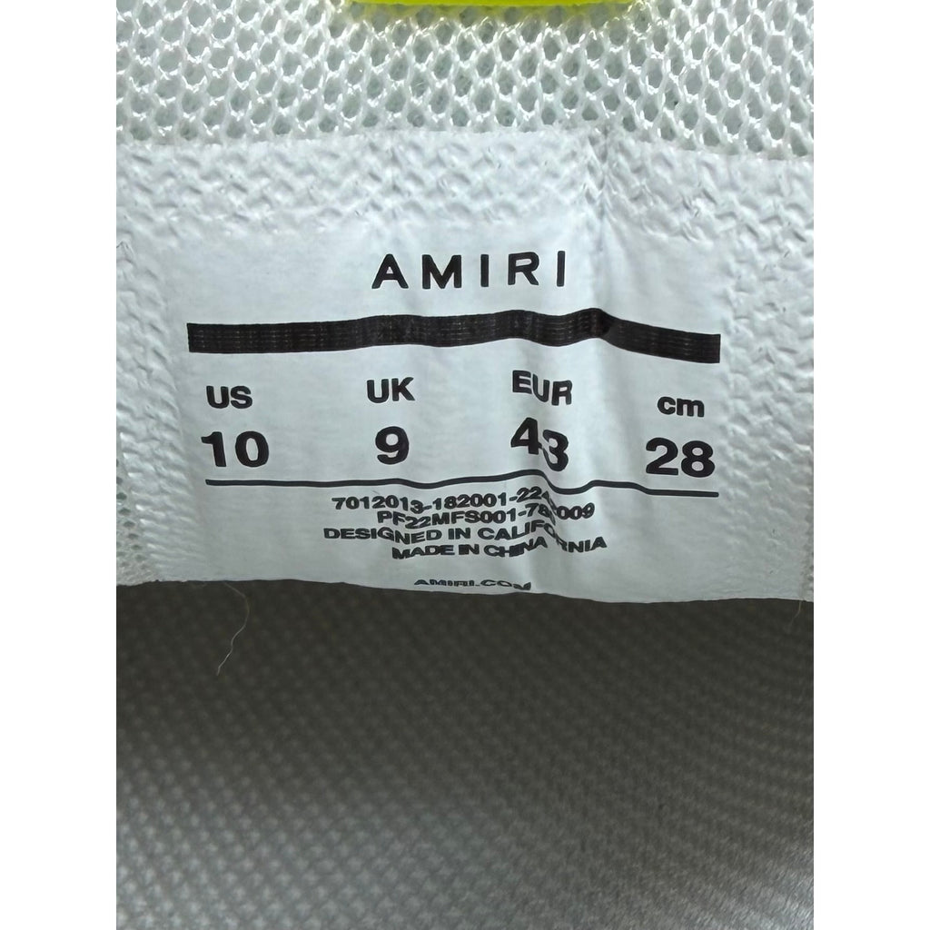 Size 43EU/10US - Amiri Bone Runner White Yellow