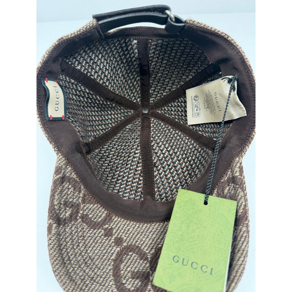 Gucci Jumbo Wool Cap Brown NEW with tags!