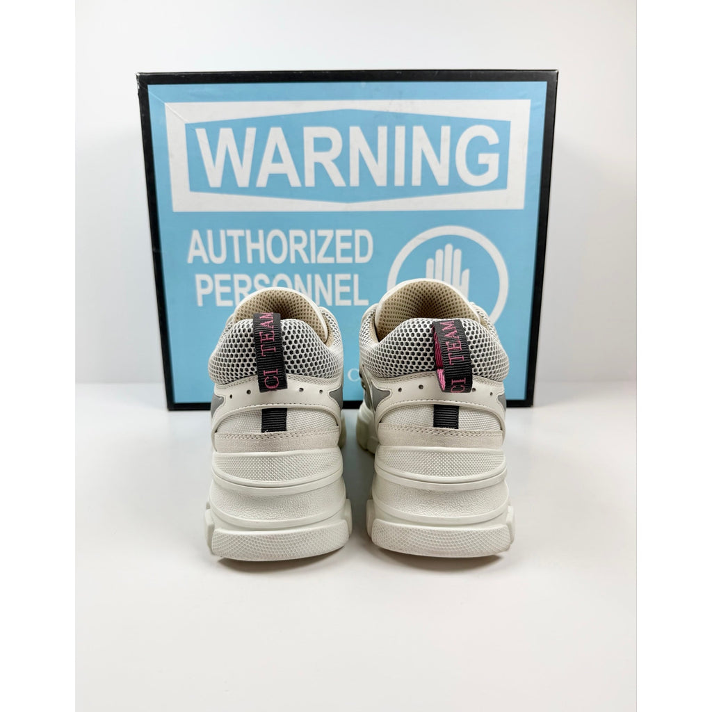 Size 10.5US - Gucci Flashtrek White Sneakers