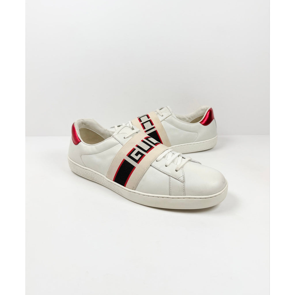 Size 12US  - Gucci Ace Strap Low Top