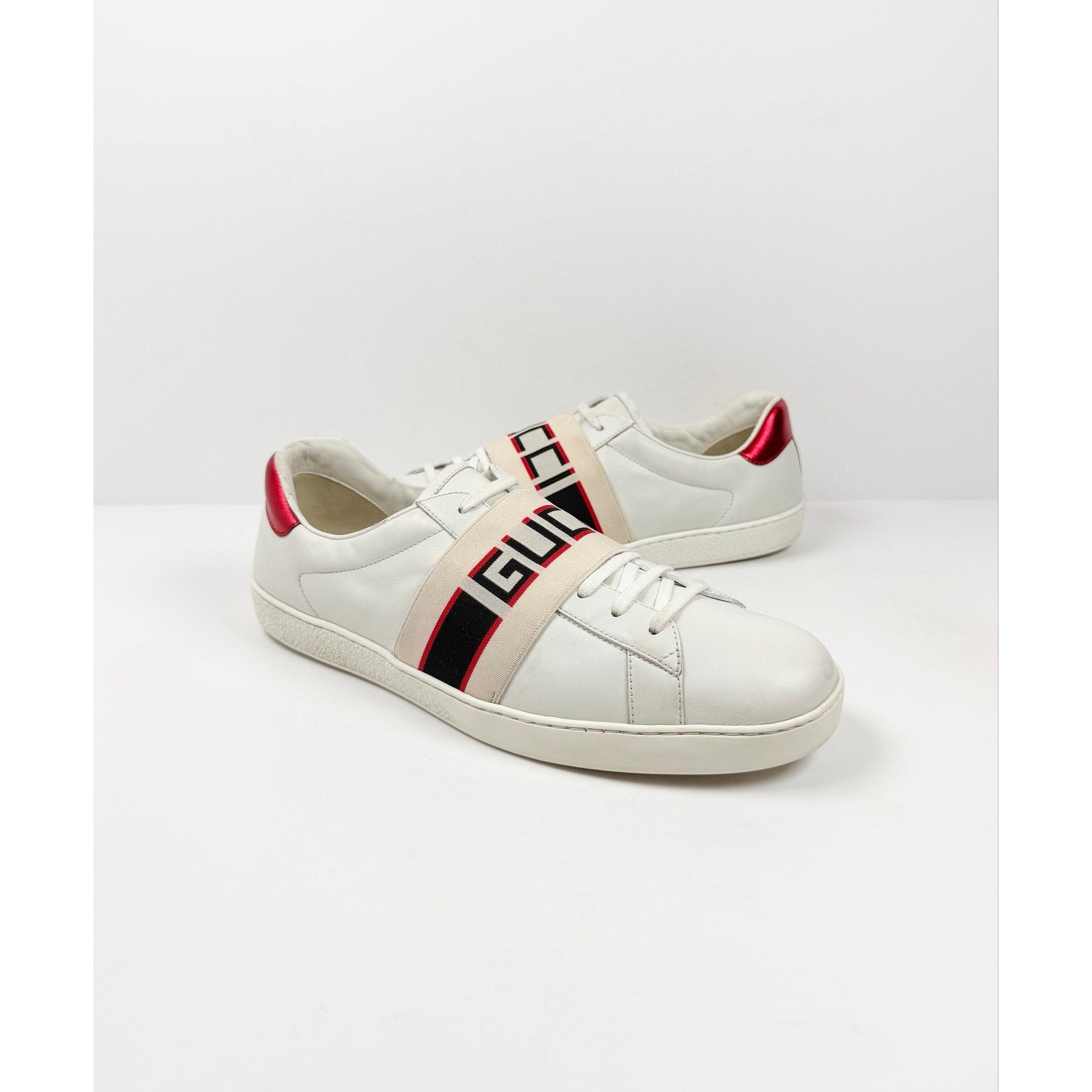 Size 12US  - Gucci Ace Strap Low Top