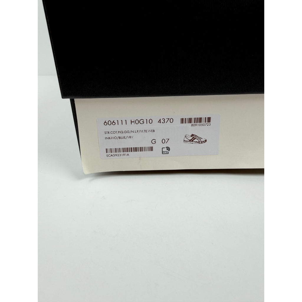 Size 8US - Gucci 1977 Blue Low Top NEW
