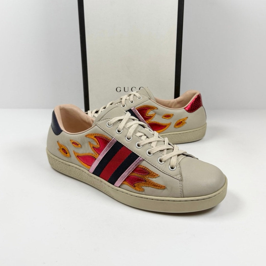 Size 9.5US - Gucci Ace Flames
