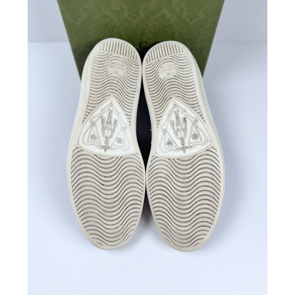 Size 8US - Gucci Ace Kingsnake Leather Sneakers