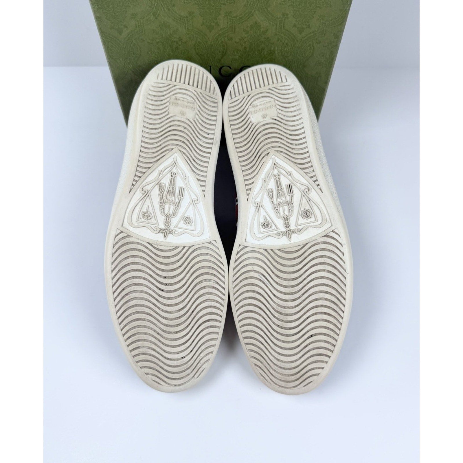Size 8US - Gucci Ace Kingsnake Leather Sneakers