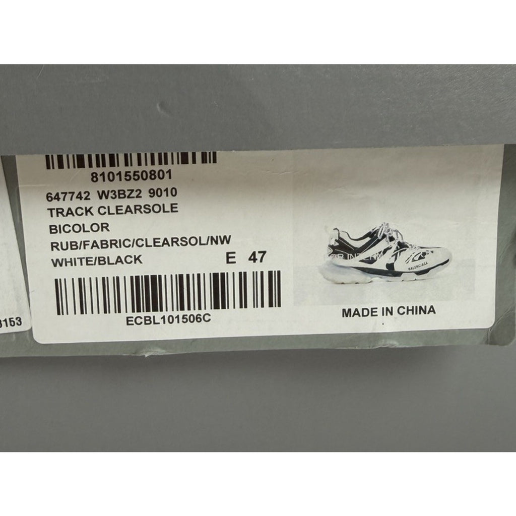 Size 47EU/14US - Balenciaga Track Black White Sneakers NEW