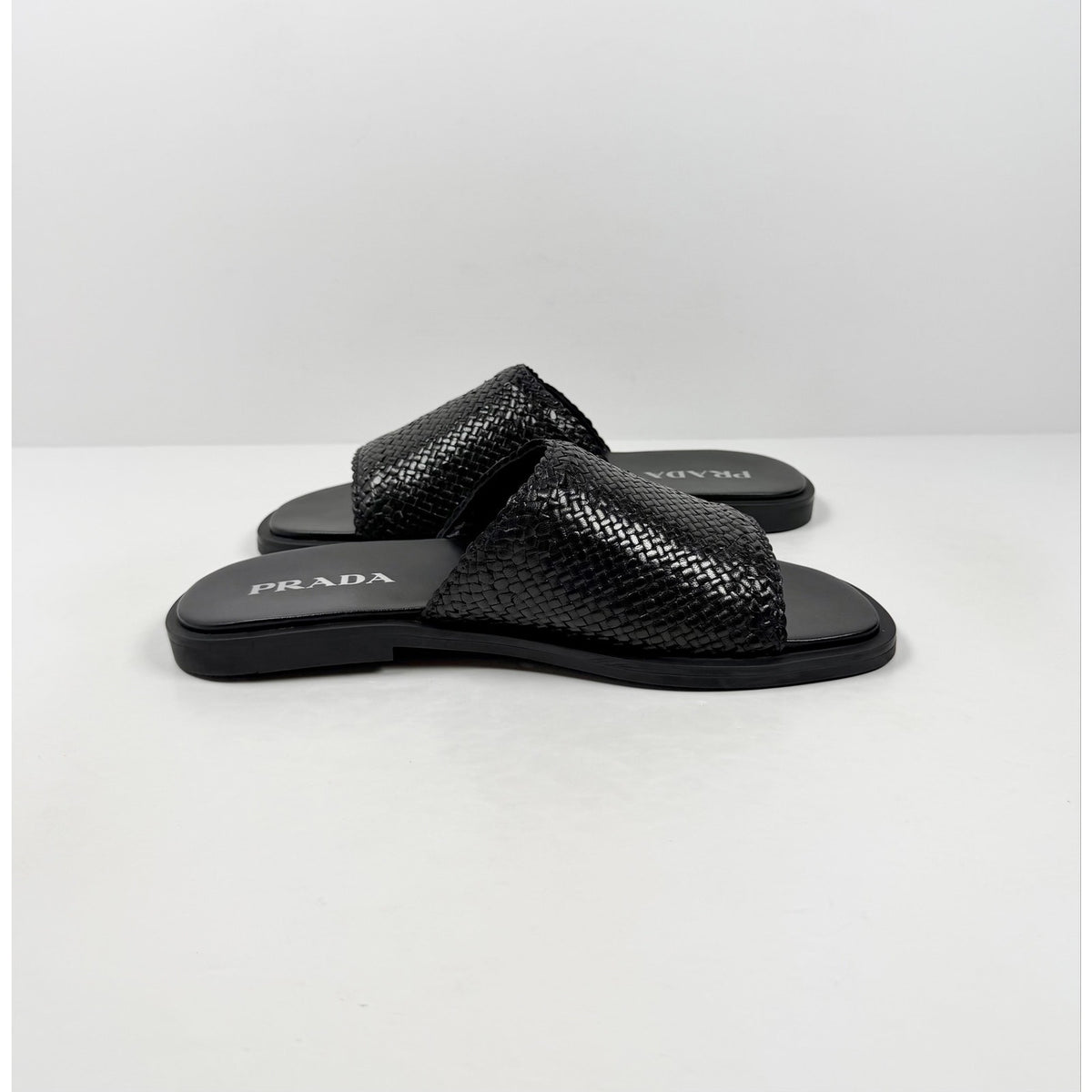 Size 10UK/11US - Prada Woven Leather Sandals NEW