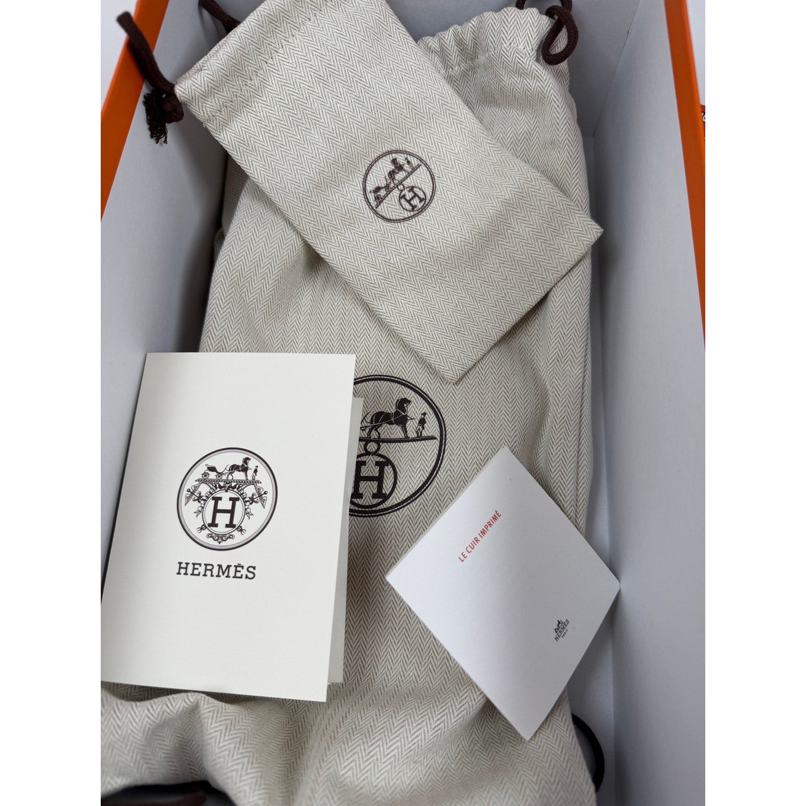 Size 8.5 - Hermes Quicker Leather Sneakers NEW