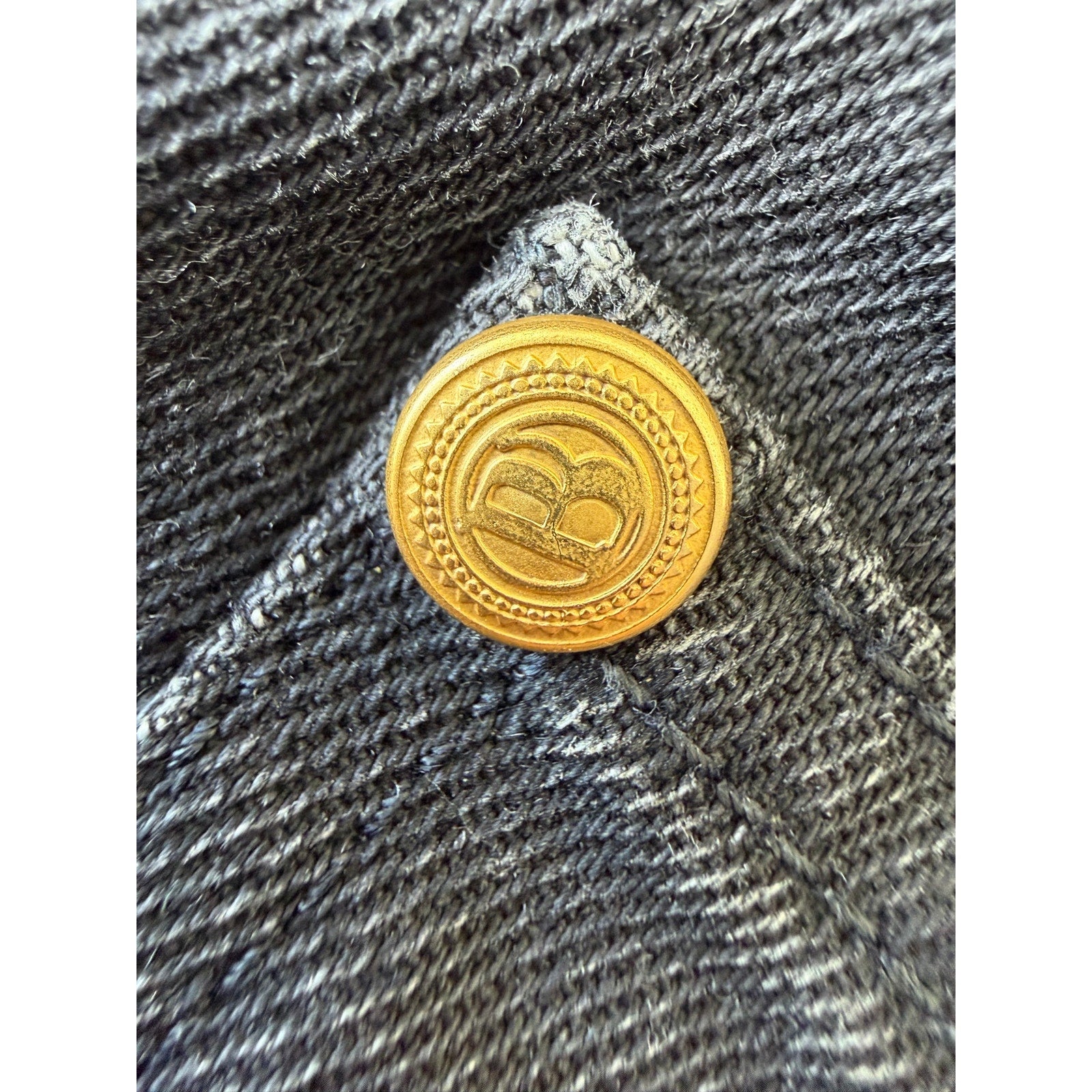 Size 34 - Balmain Waxed Biker Denim Jeans