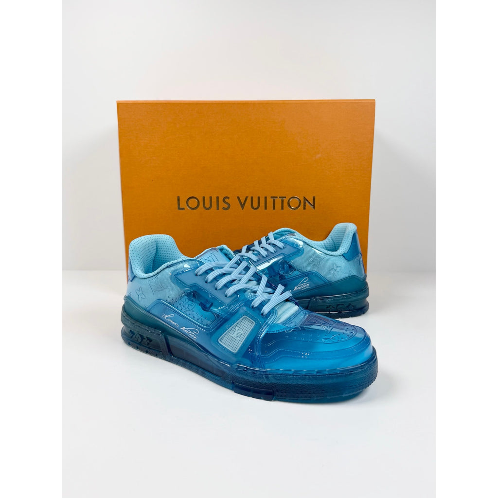 Size 7LV/8US - Louis Vuitton Transparent Blue Trainer NEW